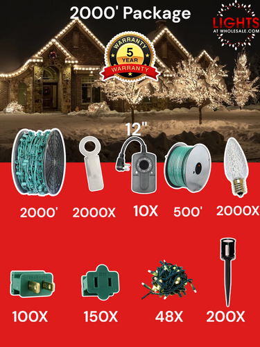 C9 LED 2000' Contractor Pro Package